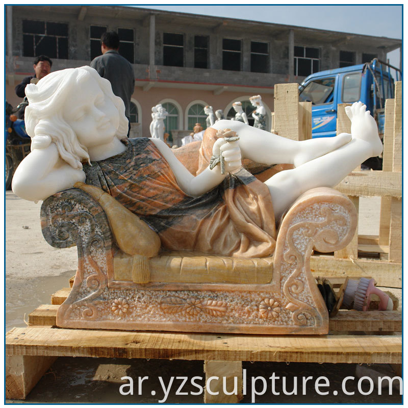 marble cherub statue